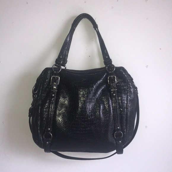 COACH Crocodile Embossed Leather Bag - Picture 2 of 8